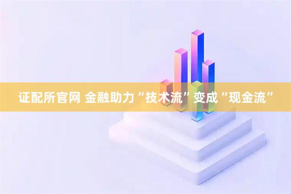 证配所官网 金融助力“技术流”变成“现金流”